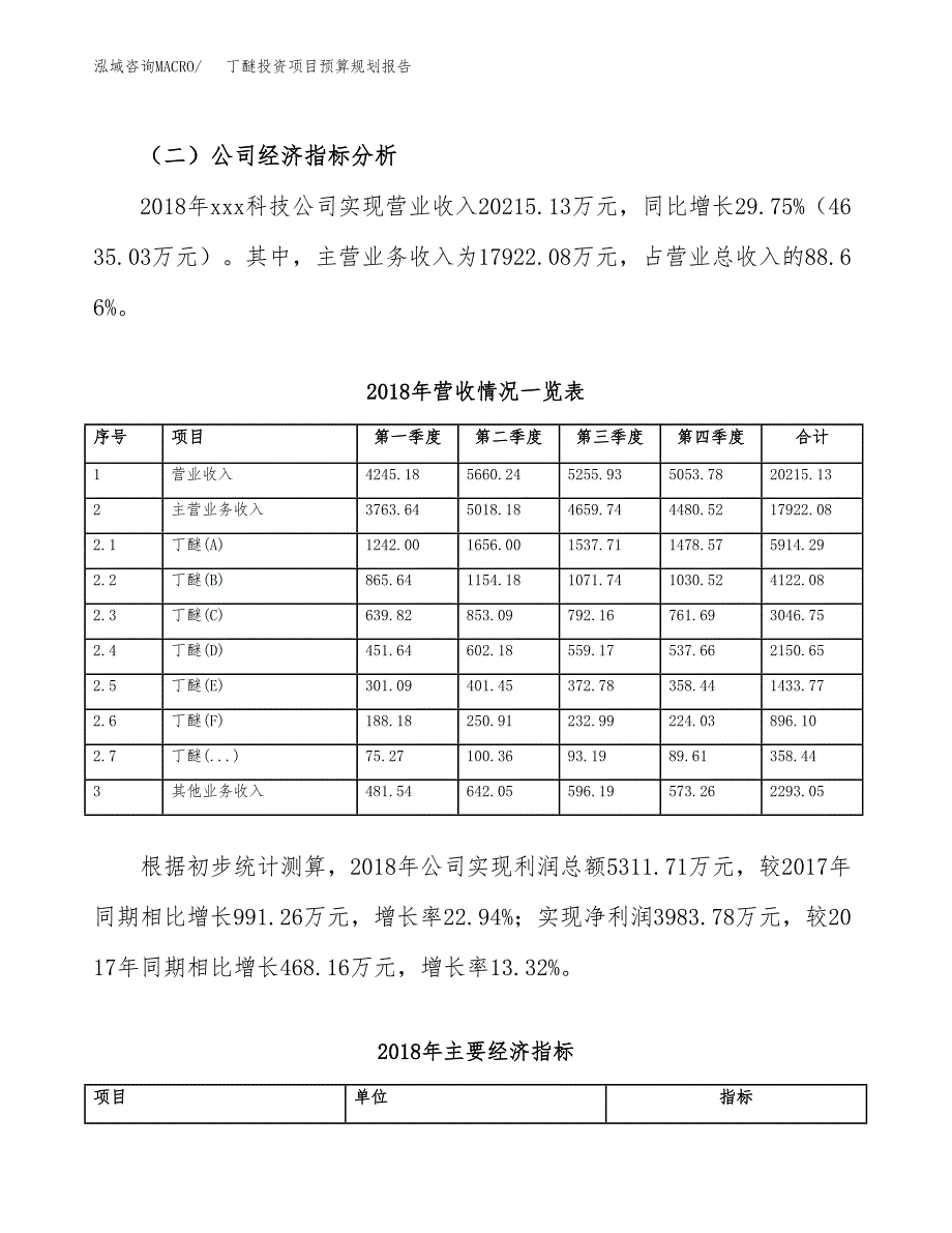 丁醚投资项目预算规划报告_第3页