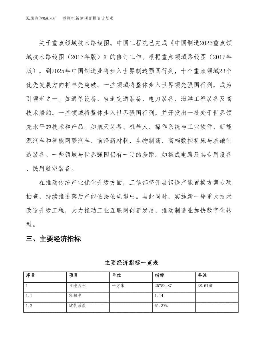 碰焊机新建项目投资计划书_第5页