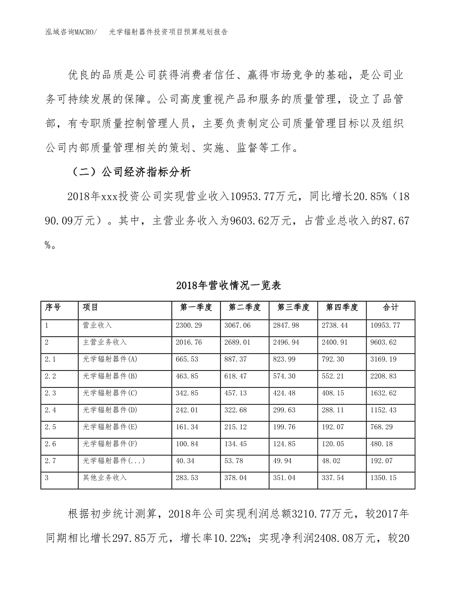 光学辐射器件投资项目预算规划报告_第3页