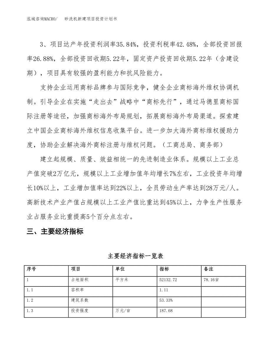 砂洗机新建项目投资计划书_第5页