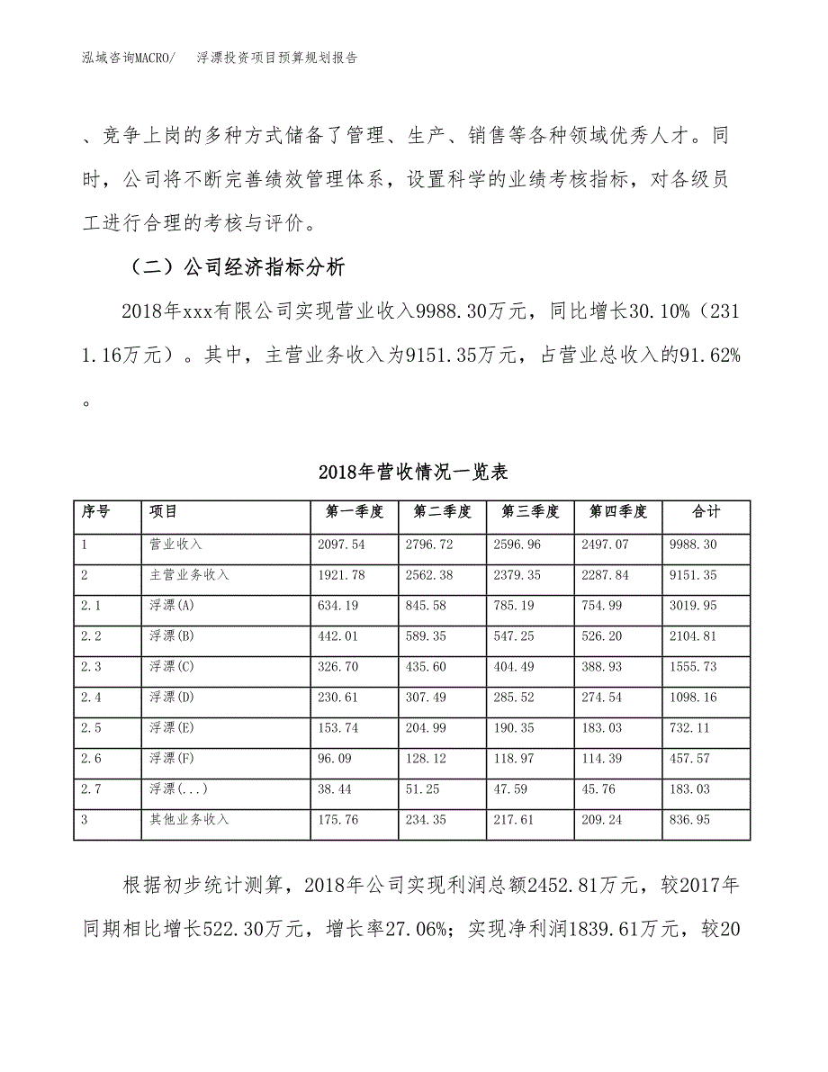 浮漂投资项目预算规划报告_第3页