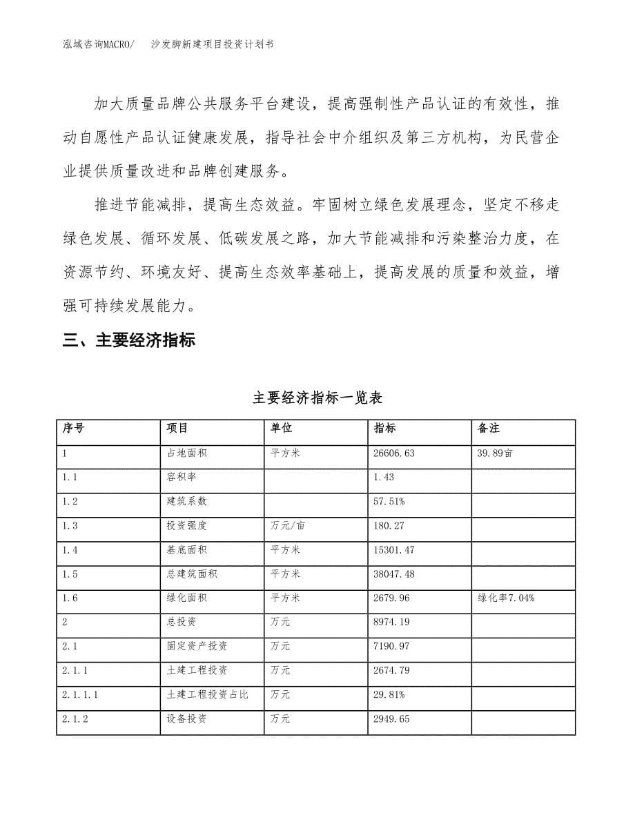 沙发脚新建项目投资计划书_第5页