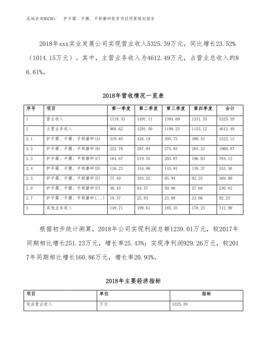 护手霜、手膜、手部磨砂投资项目预算规划报告_第3页