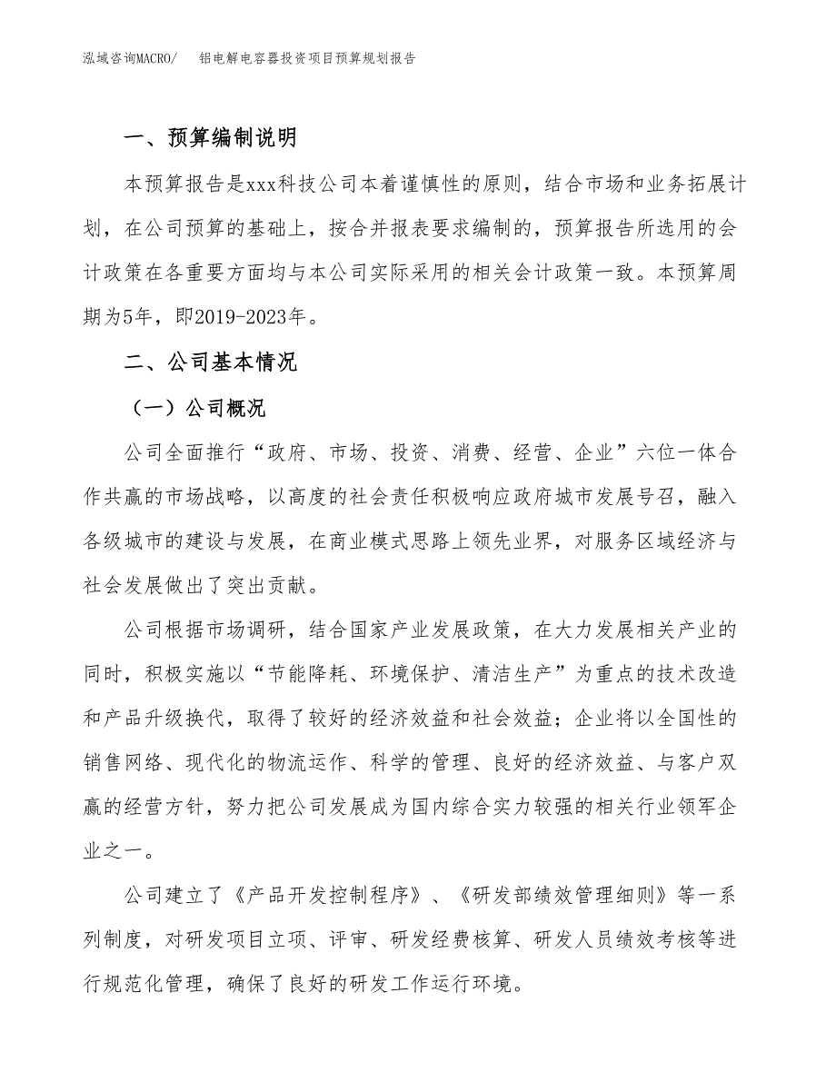 铝电解电容器投资项目预算规划报告_第2页