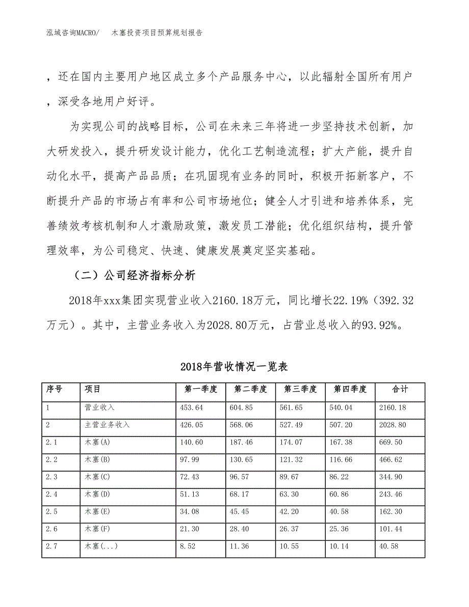 木塞投资项目预算规划报告_第3页