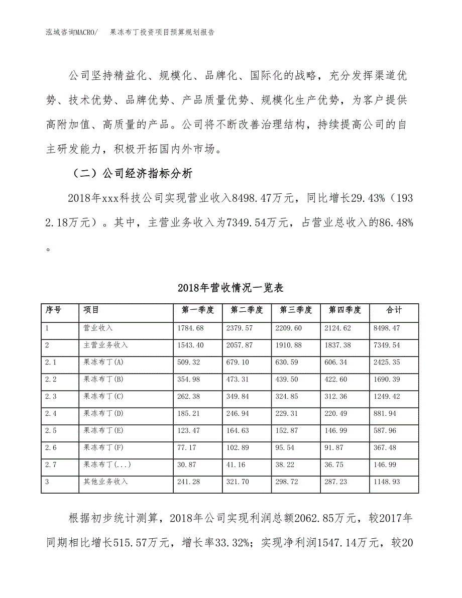 果冻布丁投资项目预算规划报告_第3页