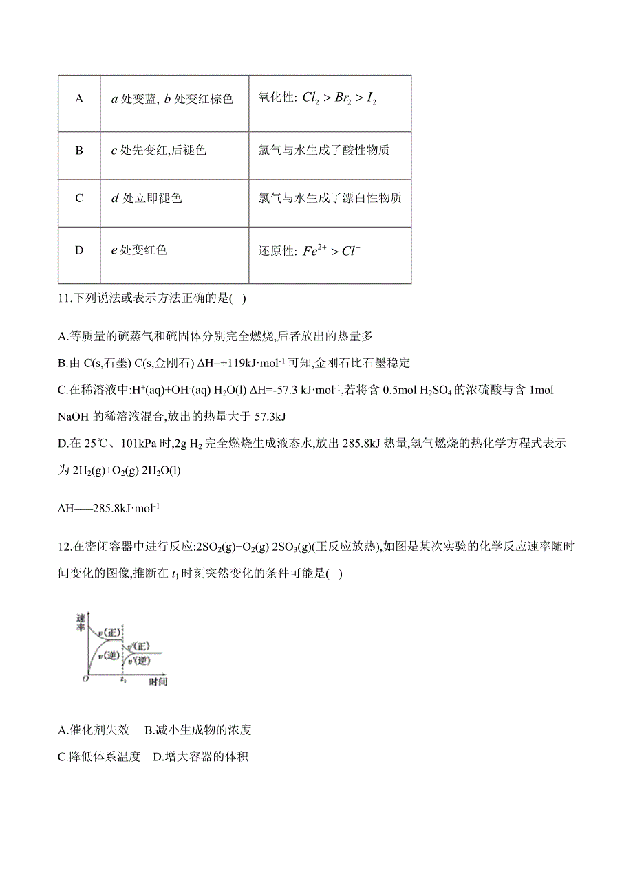 辽宁省阜新市海州高级中学2019届高三第一次月考化学试卷含答案_第4页