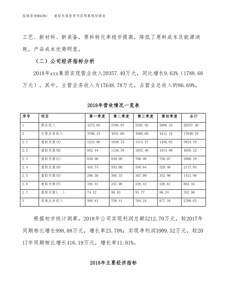 虚拟充值投资项目预算规划报告_第3页