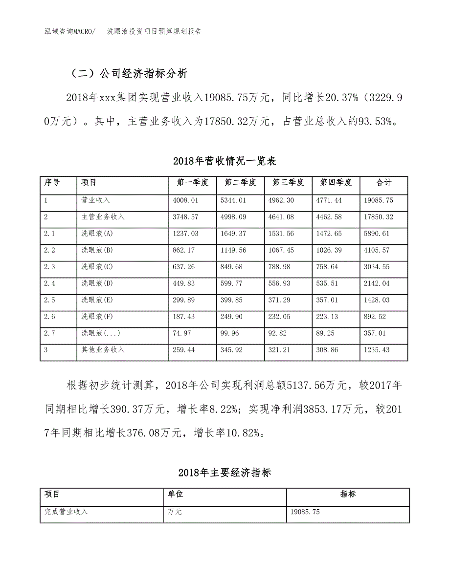 洗眼液投资项目预算规划报告_第3页