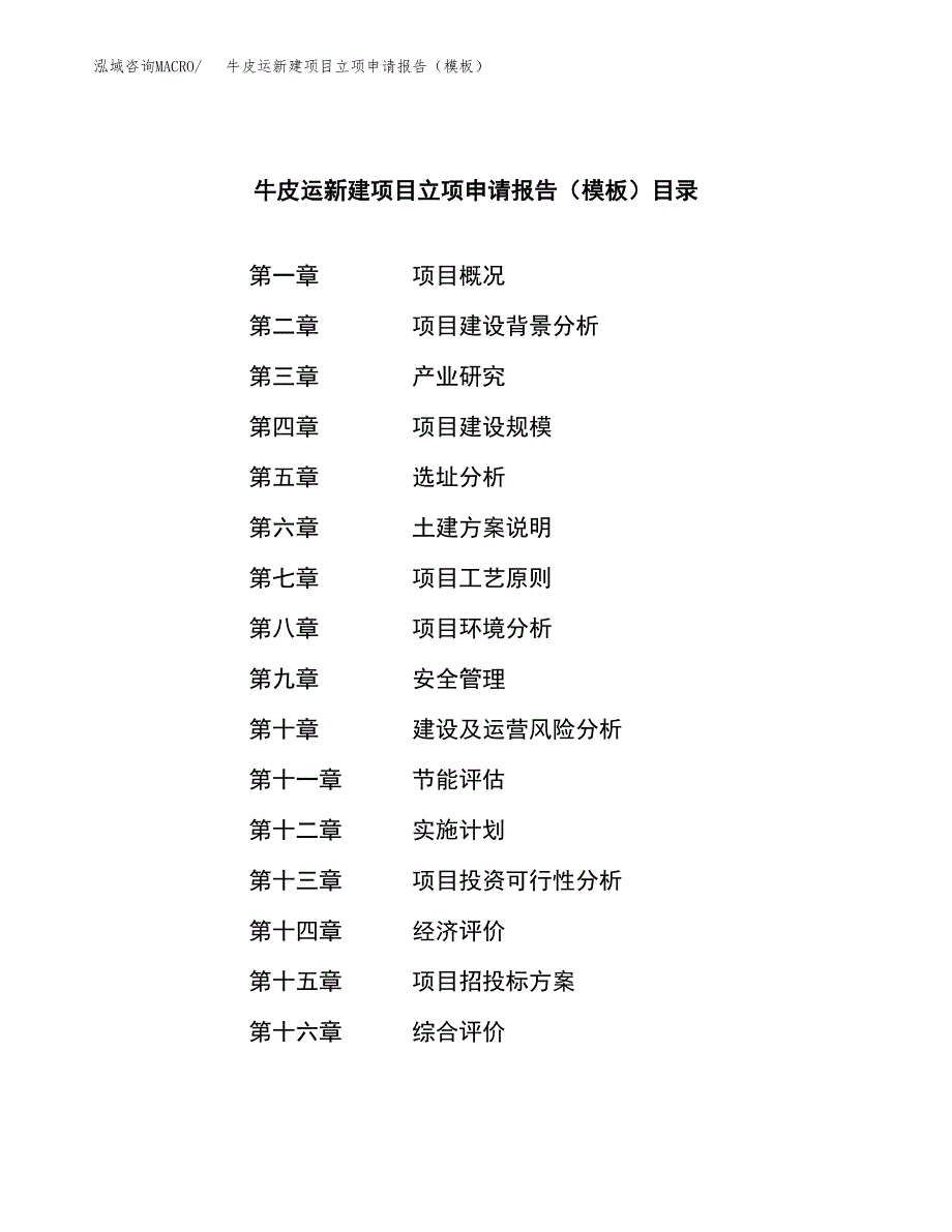 牛皮运新建项目立项申请报告（模板）_第3页