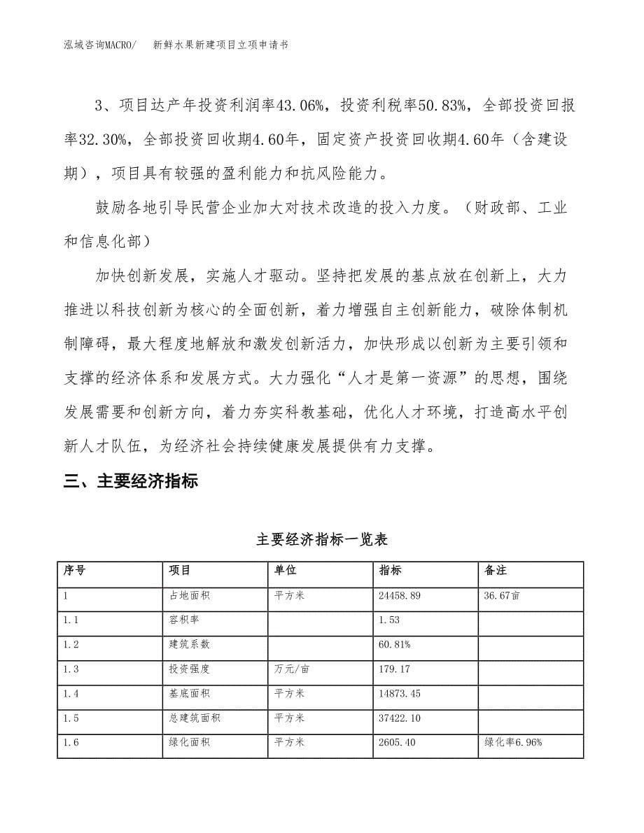 新鲜水果新建项目立项申请书_第5页