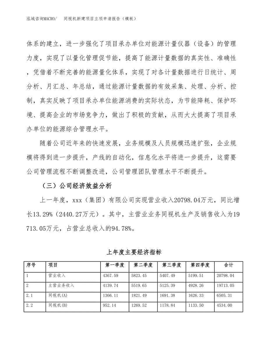 同视机新建项目立项申请报告（模板） (1)_第5页