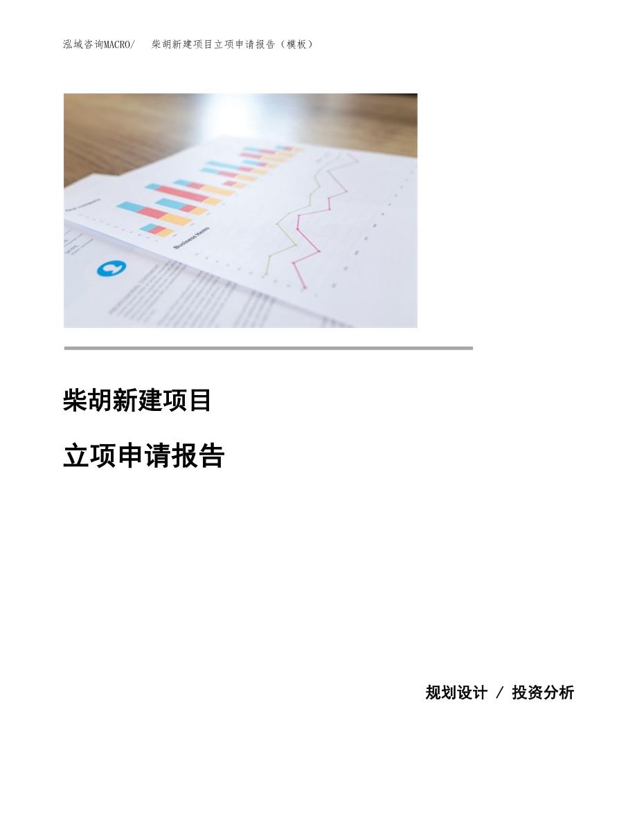 柴胡新建项目立项申请报告（模板）_第1页