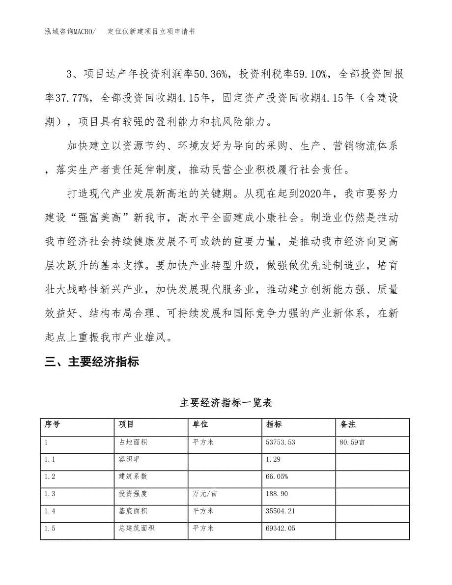 定位仪新建项目立项申请书_第5页