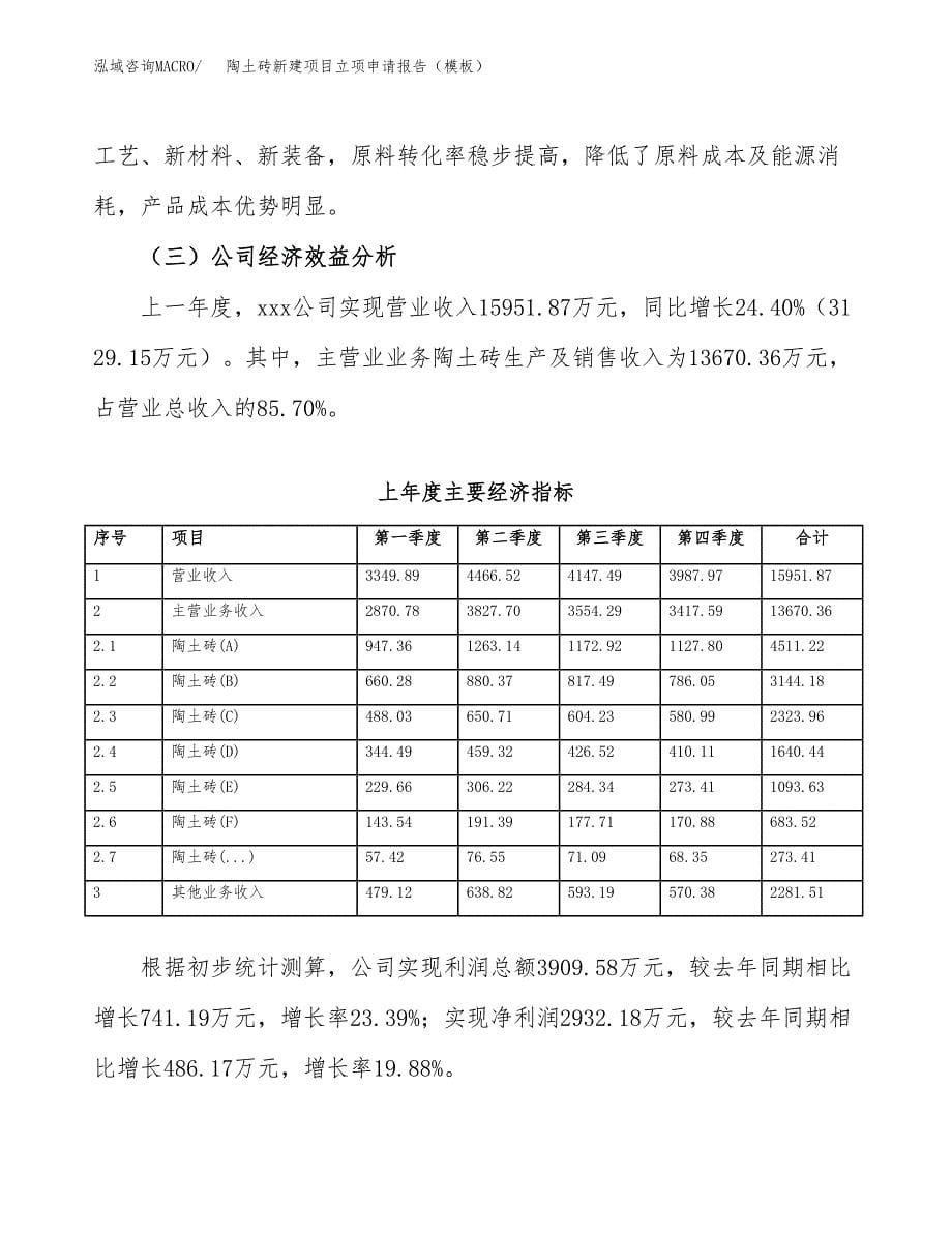 陶土砖新建项目立项申请报告（模板）_第5页