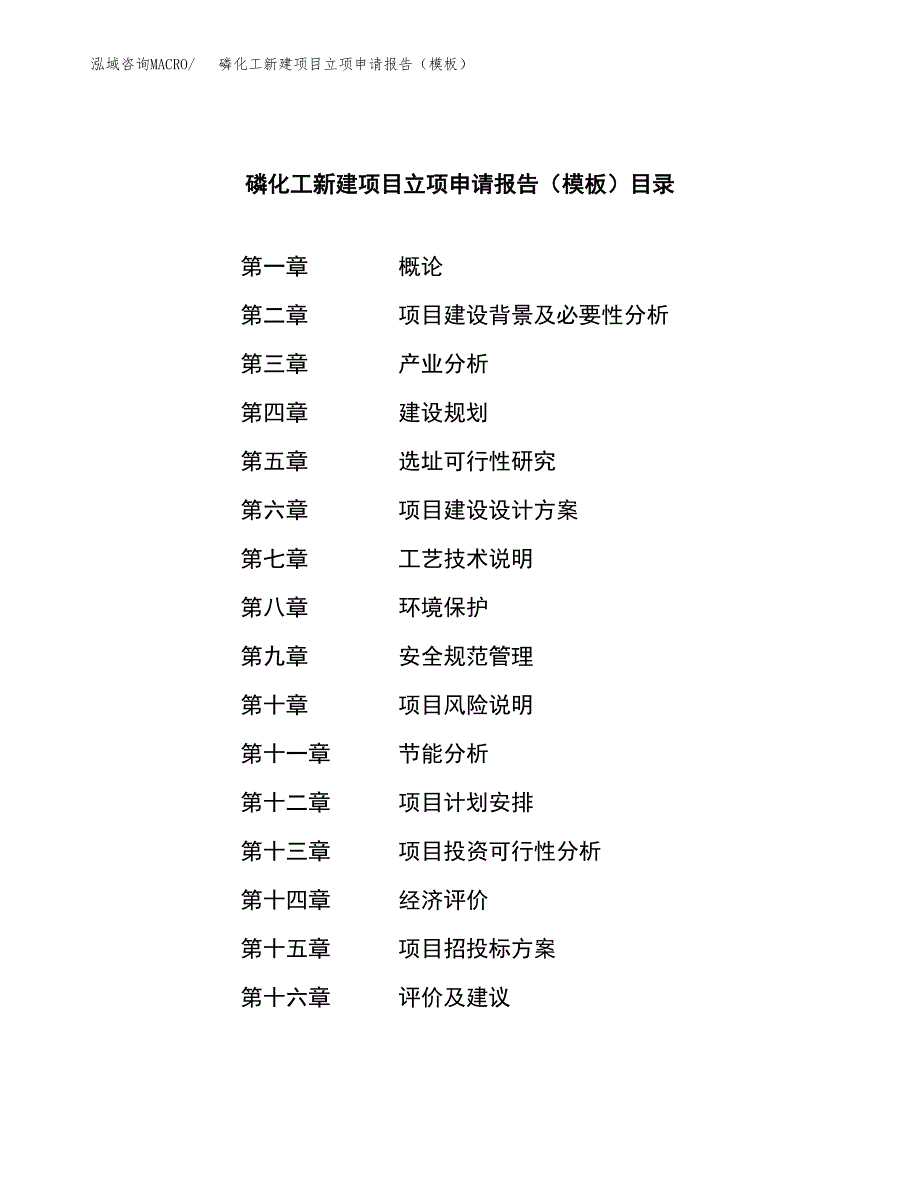 磷化工新建项目立项申请报告（模板） (1)_第3页