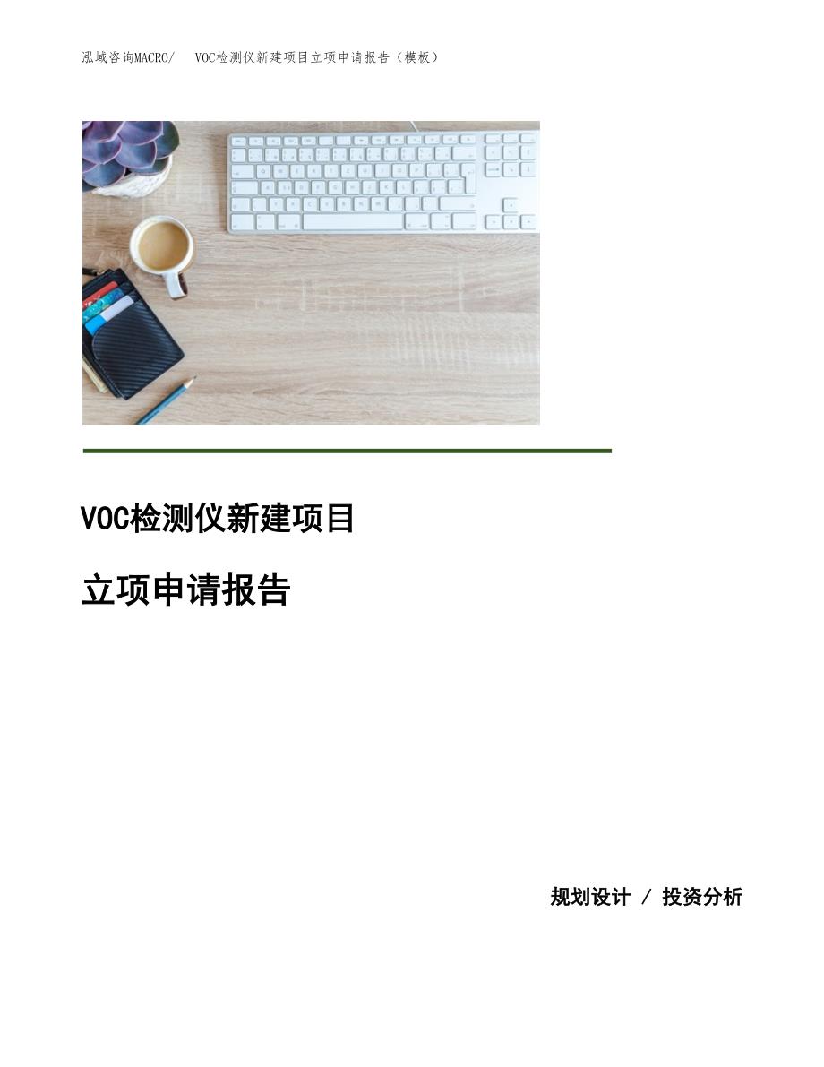 VOC检测仪新建项目立项申请报告（模板）_第1页