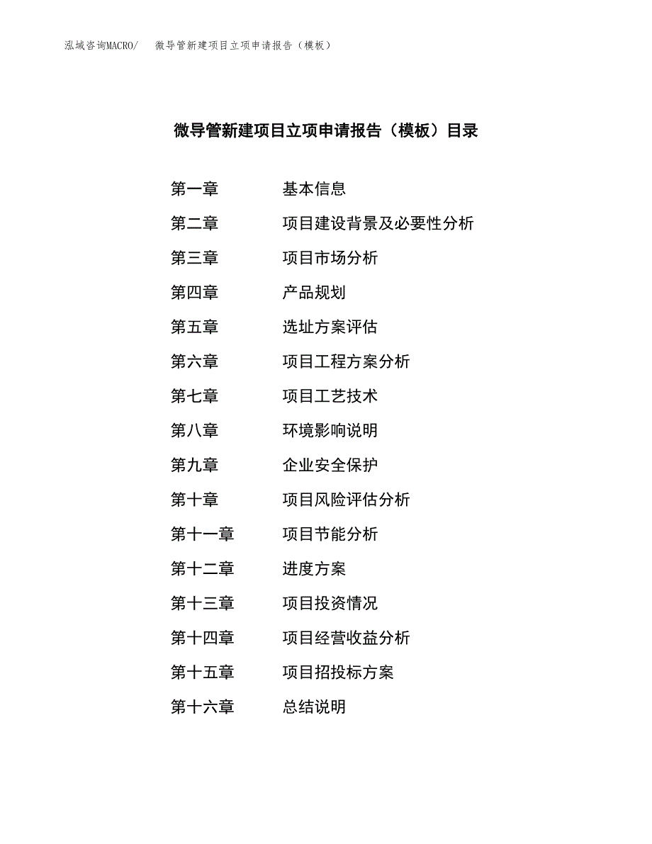 微导管新建项目立项申请报告（模板）_第4页