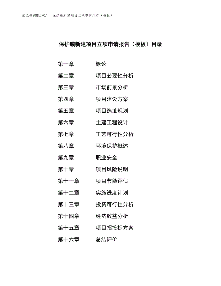 保护膜新建项目立项申请报告（模板）_第3页