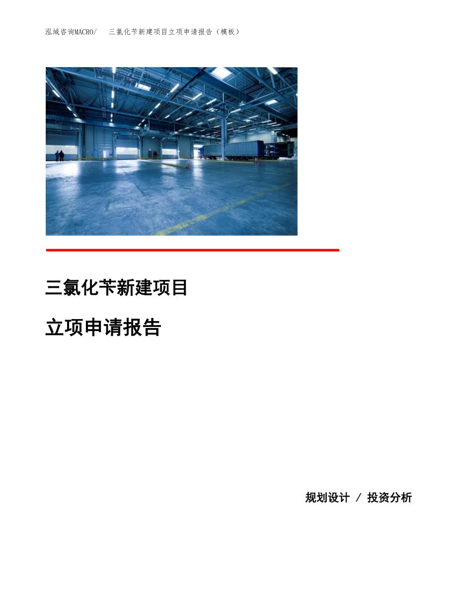 三氯化苄新建项目立项申请报告（模板）_第1页