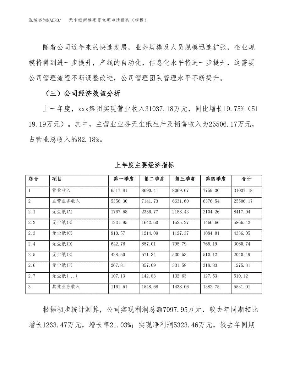 无尘纸新建项目立项申请报告（模板）_第5页