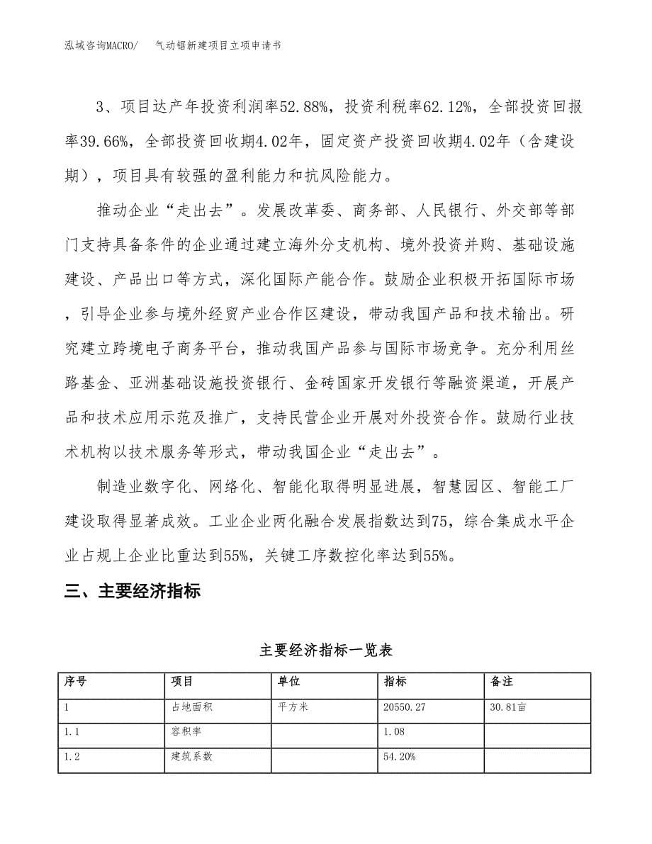 气动锯新建项目立项申请书_第5页