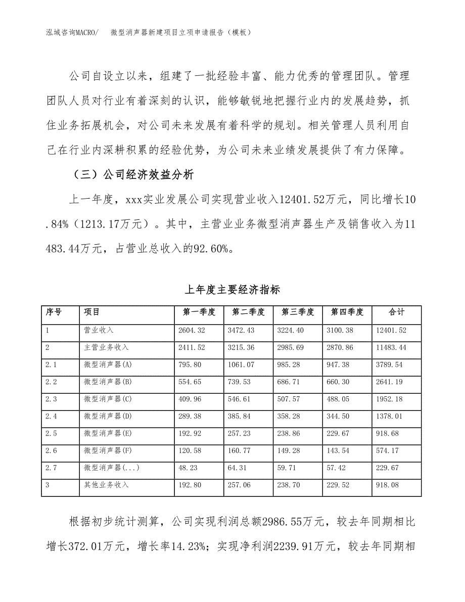 微型消声器新建项目立项申请报告（模板）_第5页