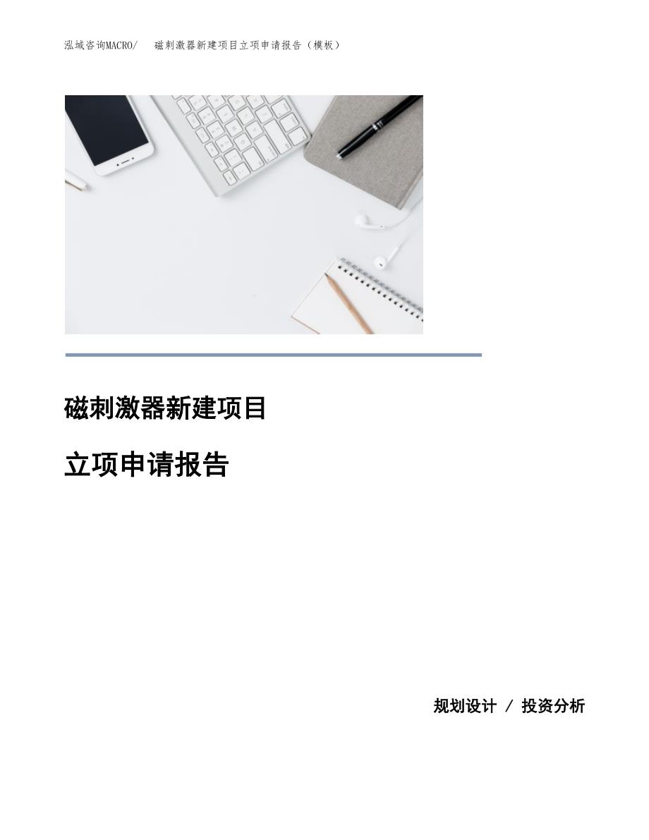 磁刺激器新建项目立项申请报告（模板） (1)_第1页