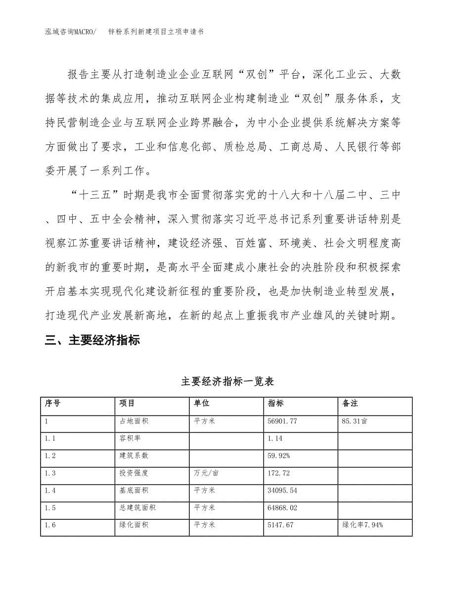 锌粉系列新建项目立项申请书_第5页