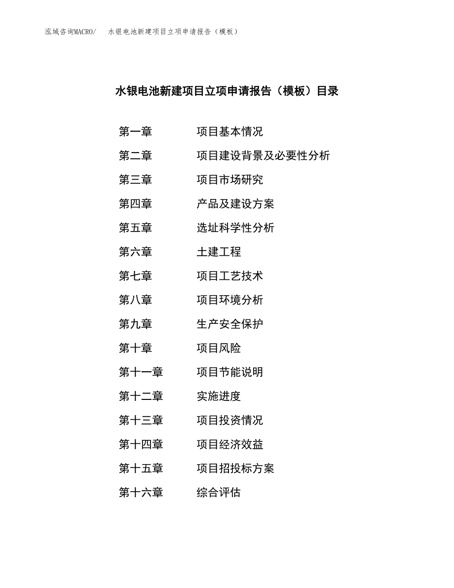 水银电池新建项目立项申请报告（模板）_第4页