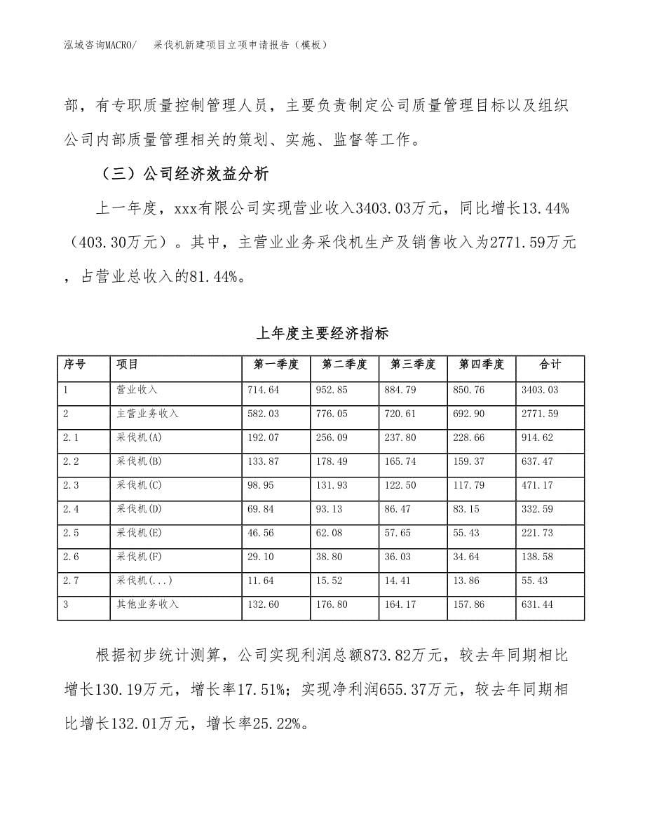 采伐机新建项目立项申请报告（模板）_第5页