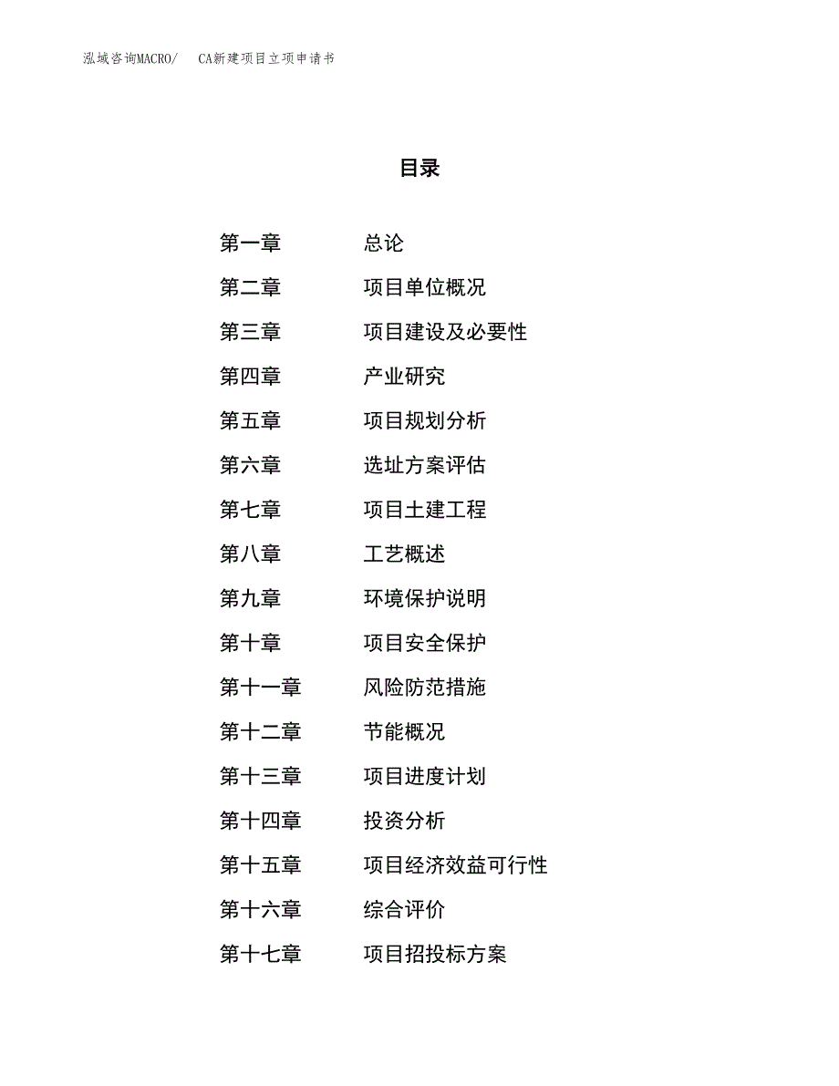 CA新建项目立项申请书_第1页