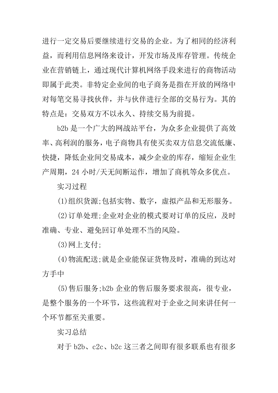 20xx大学生电子商务实习报告5000字_第2页