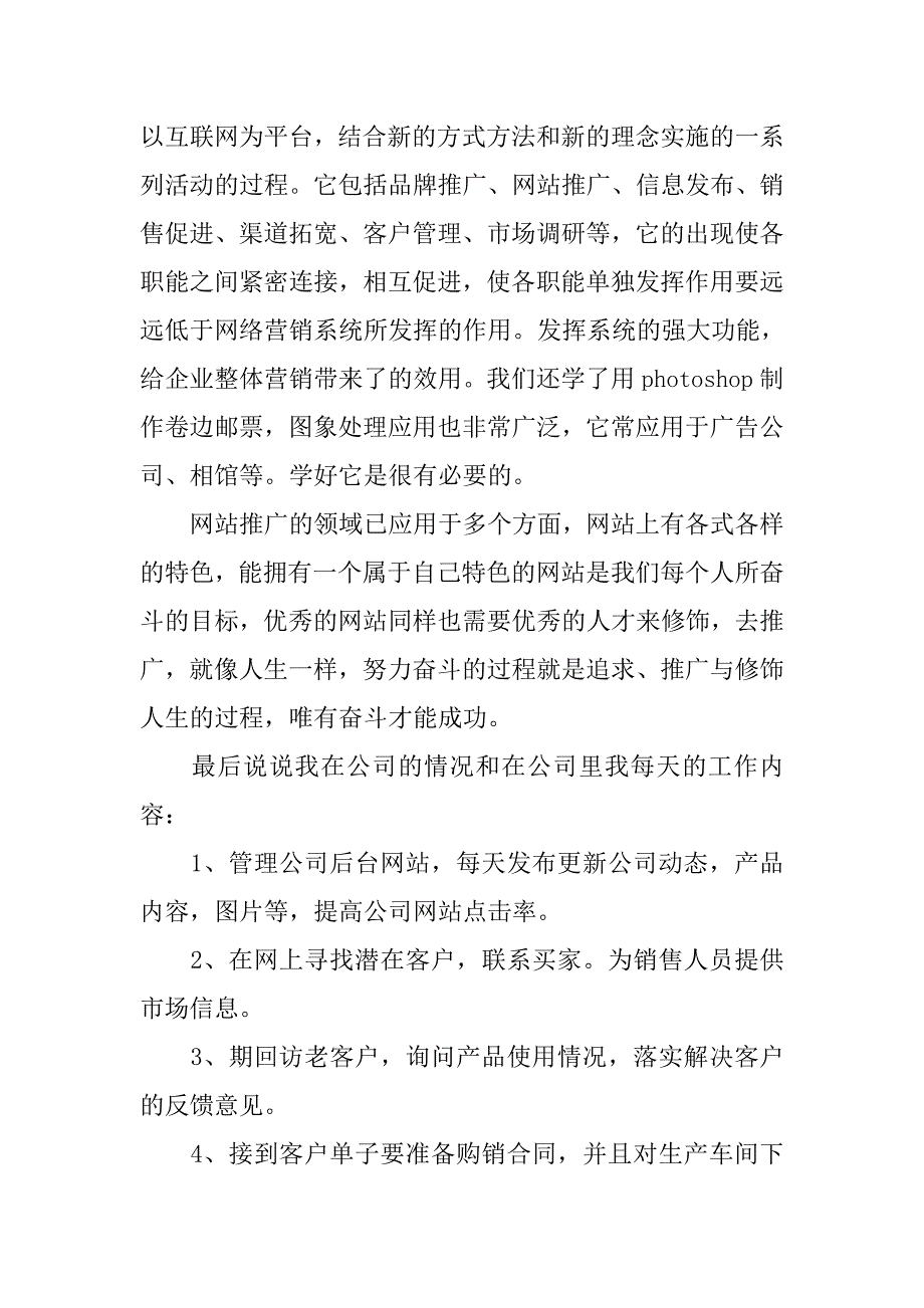 20xx大学生电子商务实习报告5000字_第4页