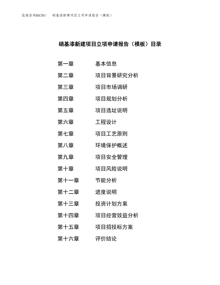 硝基漆新建项目立项申请报告（模板）_第3页