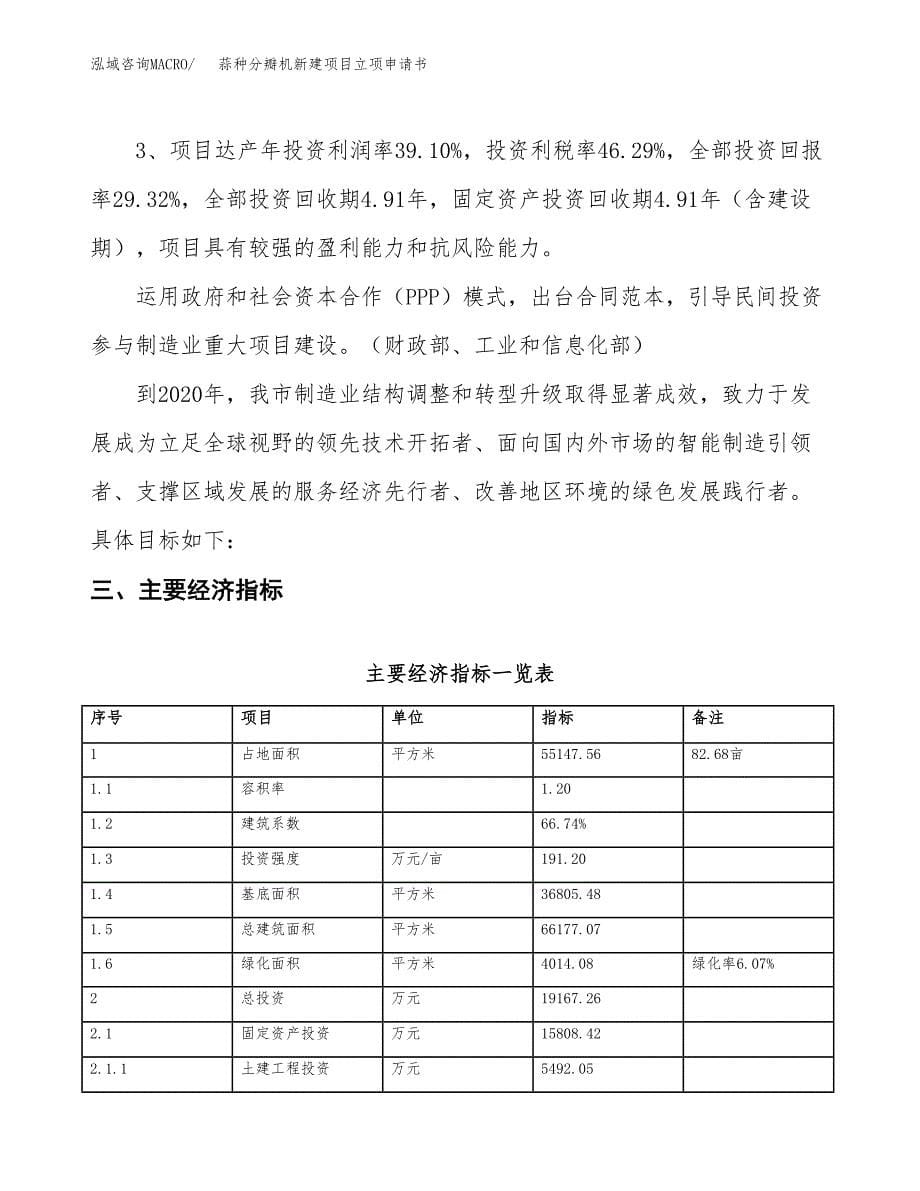 蒜种分瓣机新建项目立项申请书_第5页