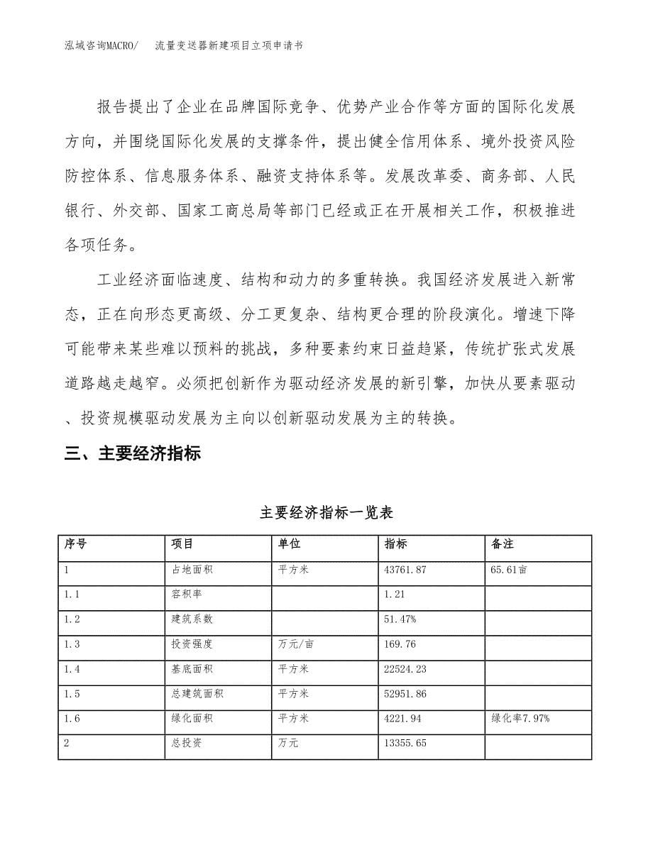 流量变送器新建项目立项申请书_第5页