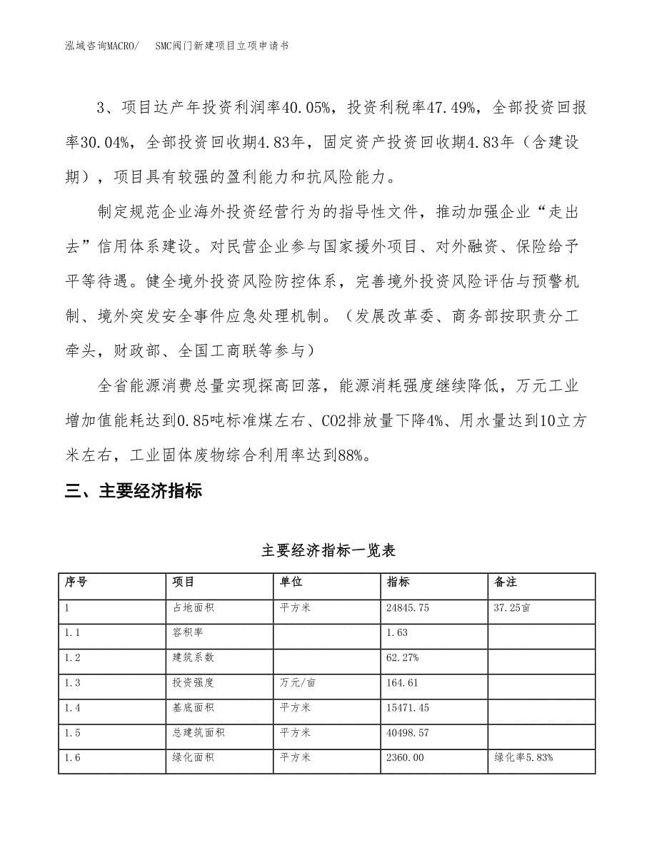 SMC阀门新建项目立项申请书_第5页