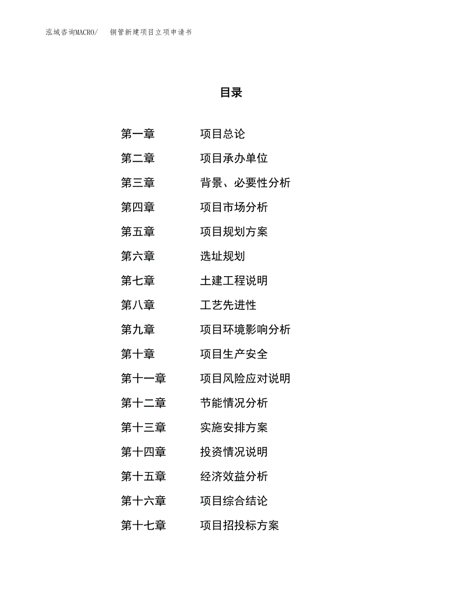 铜管新建项目立项申请书_第1页