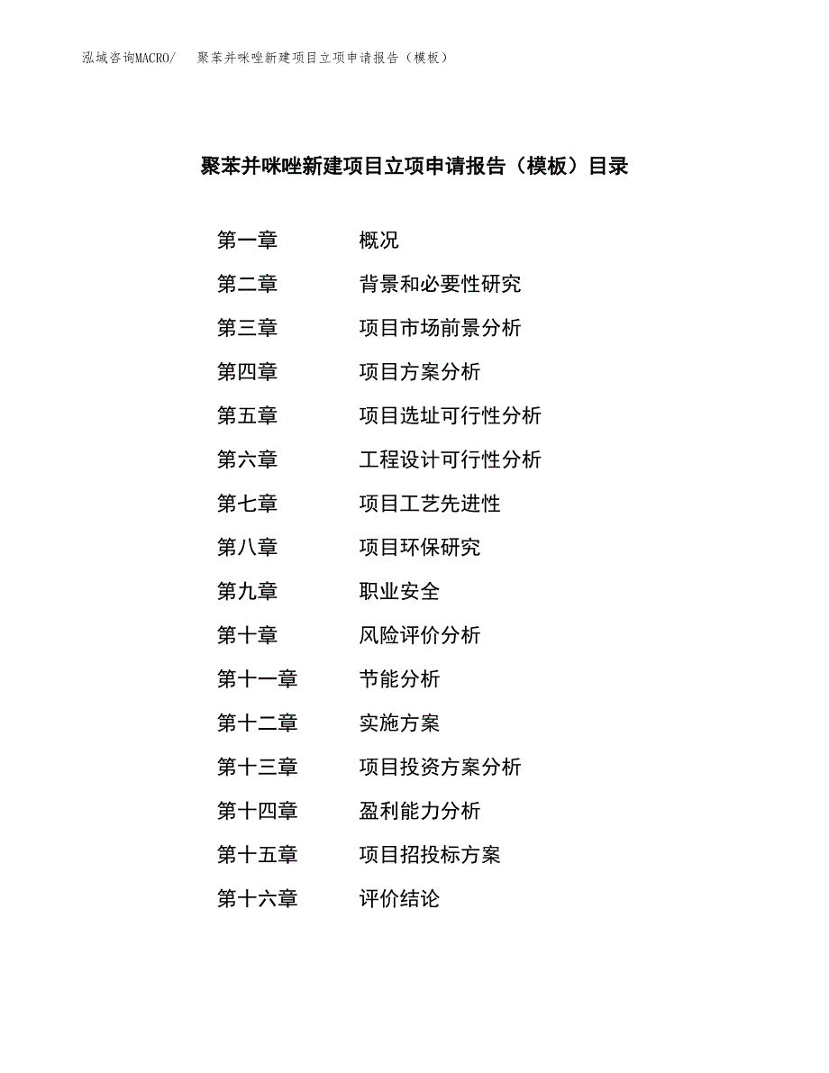 聚苯并咪唑新建项目立项申请报告（模板）_第3页