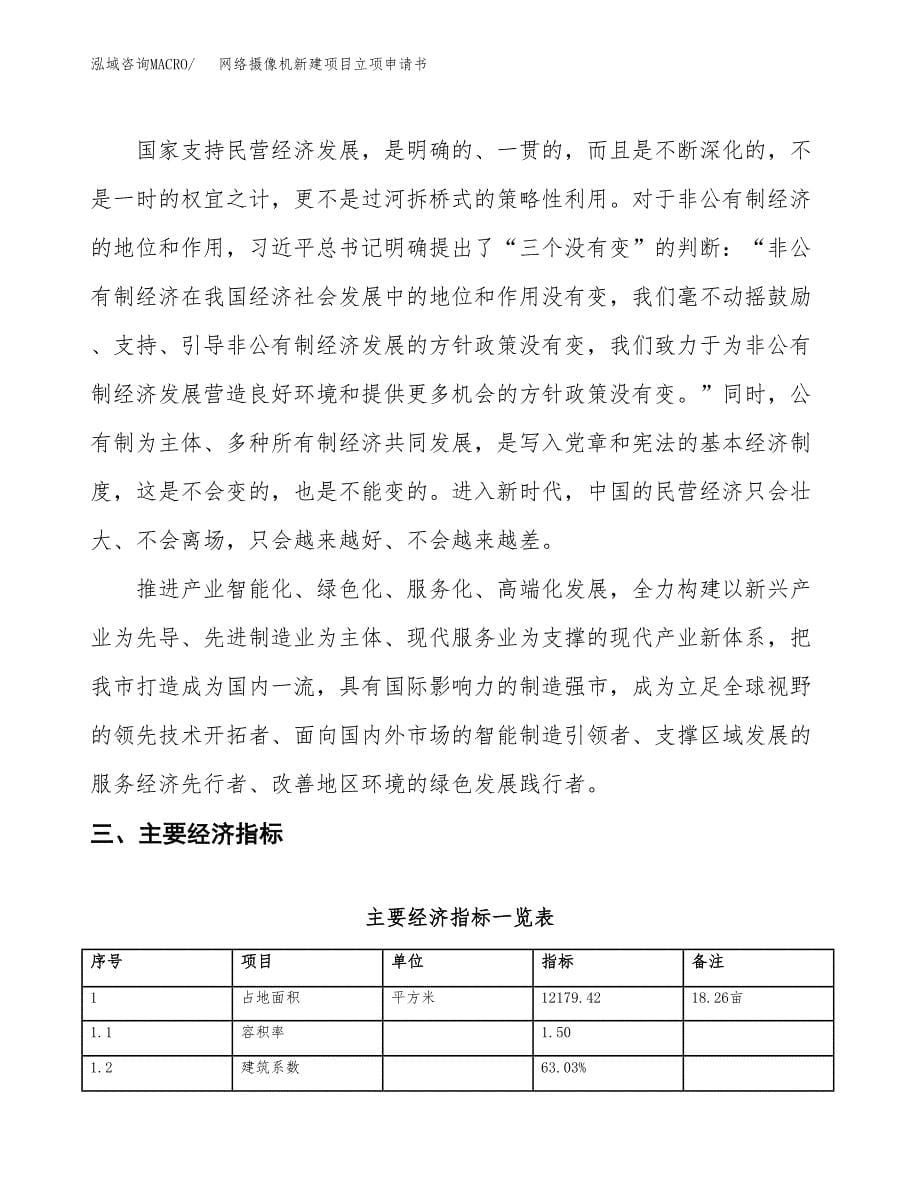 网络摄像机新建项目立项申请书_第5页