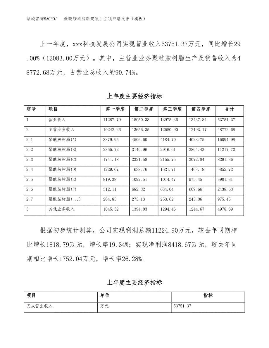 聚酰胺树脂新建项目立项申请报告（模板） (1)_第5页