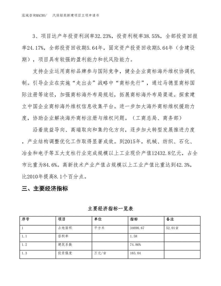 汽保钳类新建项目立项申请书_第5页