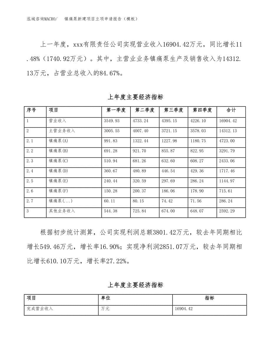 镇痛泵新建项目立项申请报告（模板）_第5页