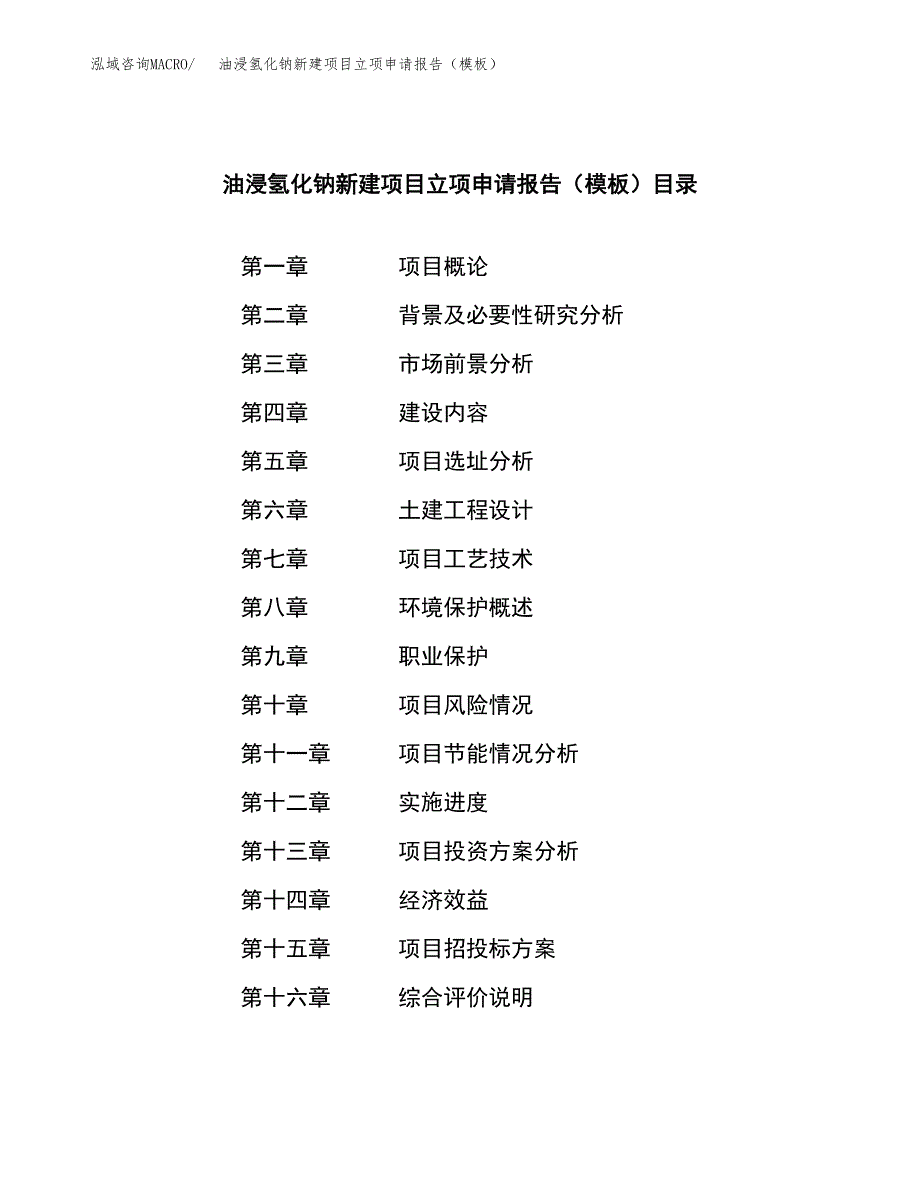 油浸氢化钠新建项目立项申请报告（模板）_第3页