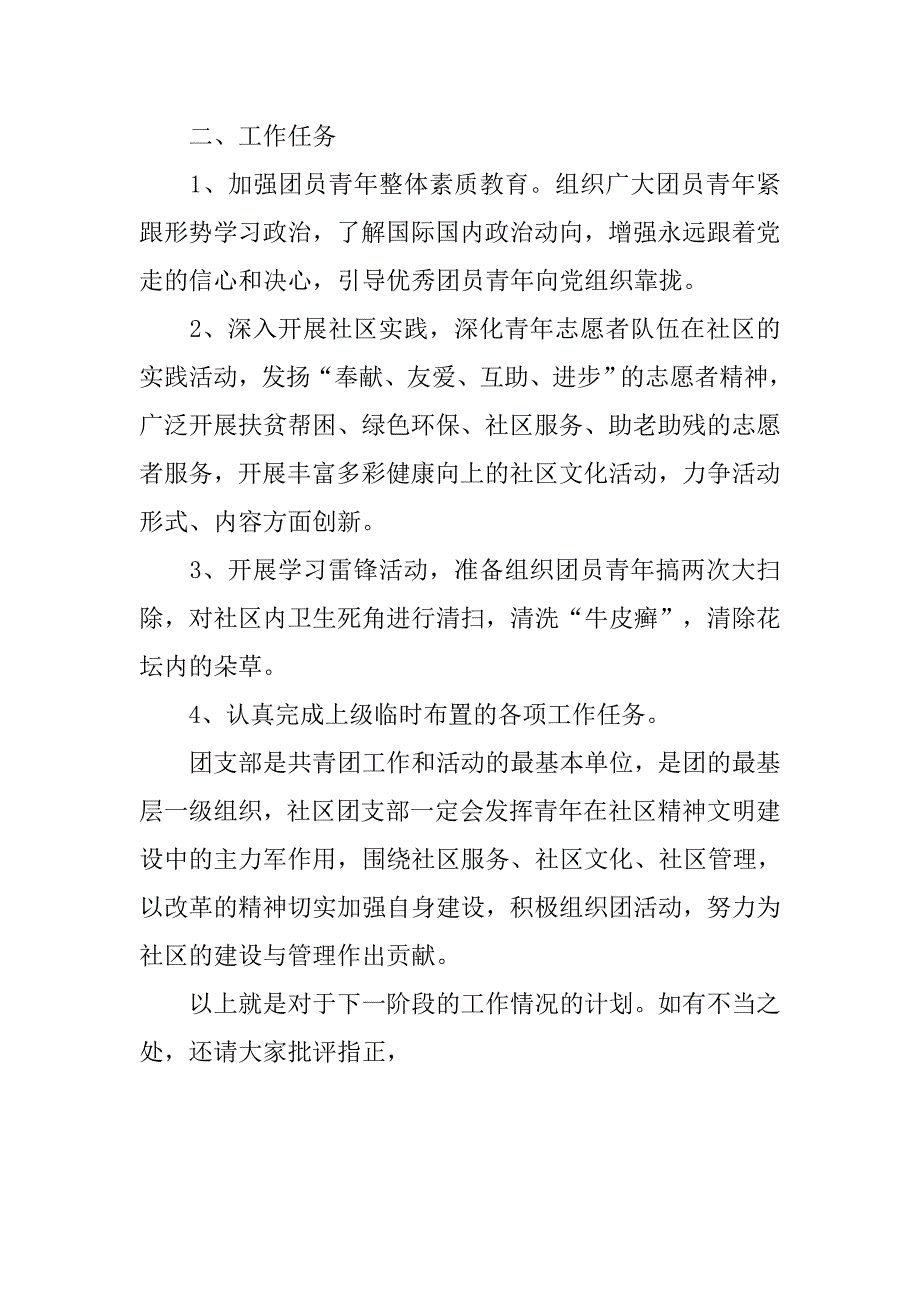 20xx年度社区团委工作计划_第2页