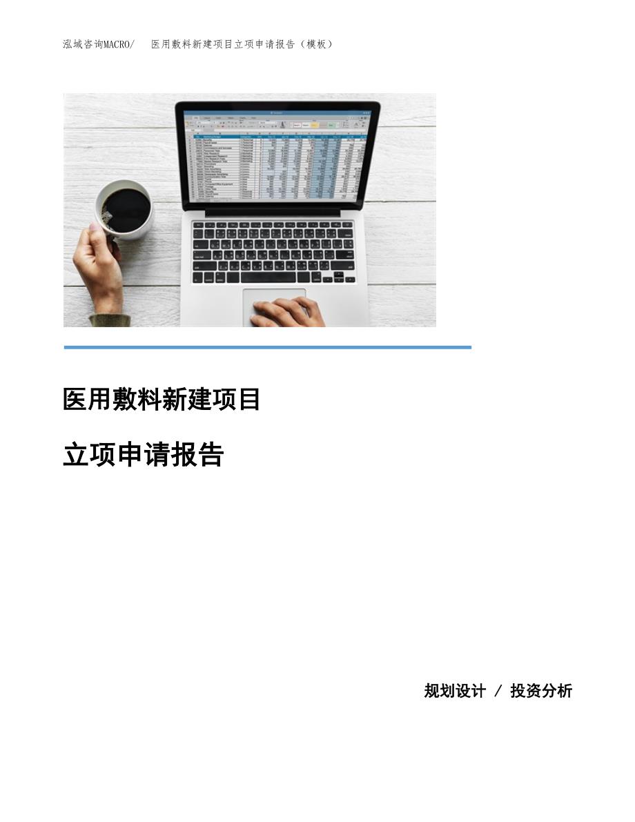 医用敷料新建项目立项申请报告（模板） (1)_第1页