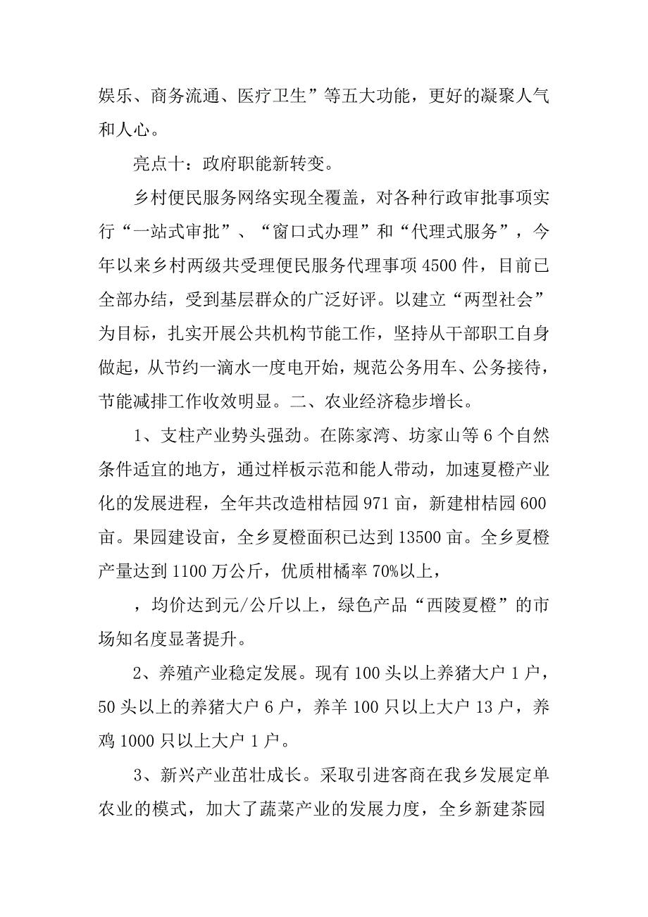 乡政府20xx年度工作总结_第4页