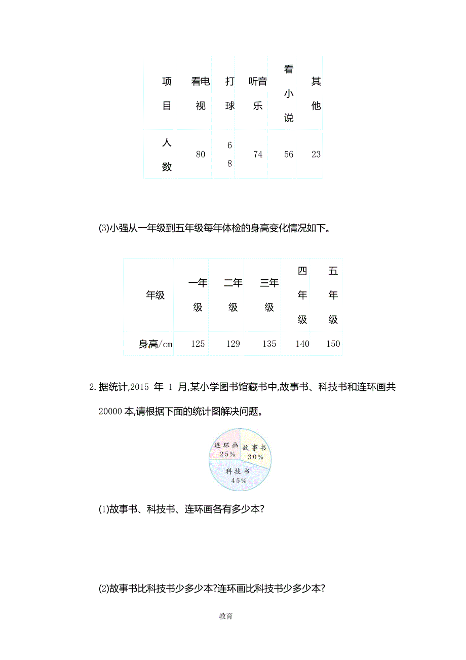 人教新课标-数学六年级上学期第7单元测试卷_第3页