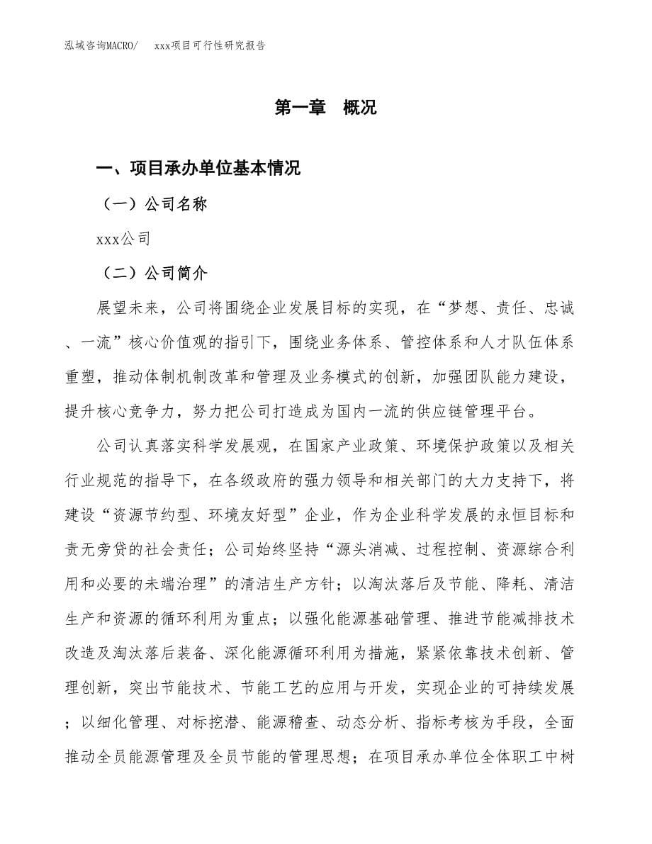 （模板参考）xx市xxx项目可行性研究报告(投资13211.40万元，62亩）_第5页